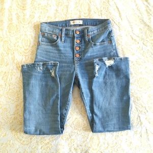 Madewell Cali Demi-Boot Jeans Button-Front 24P